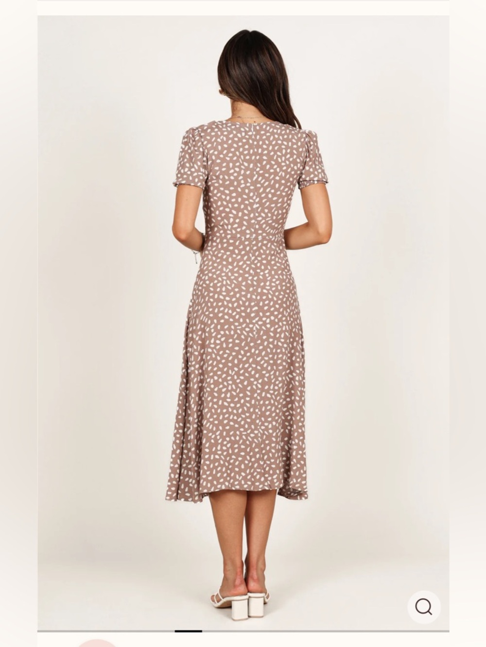 Petal & Pup Franklin Midi Dress | Mocha | Size 10 - Picture 4 of 5
